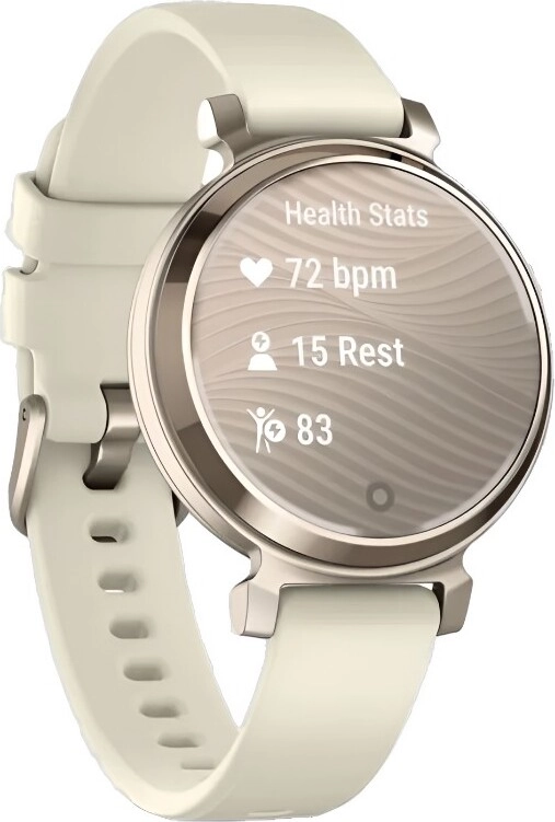 Смарт-часы Garmin Lily 2 - 35 mm, безель цвета кремовое золото, силиконовый ремешок цвета кокоса