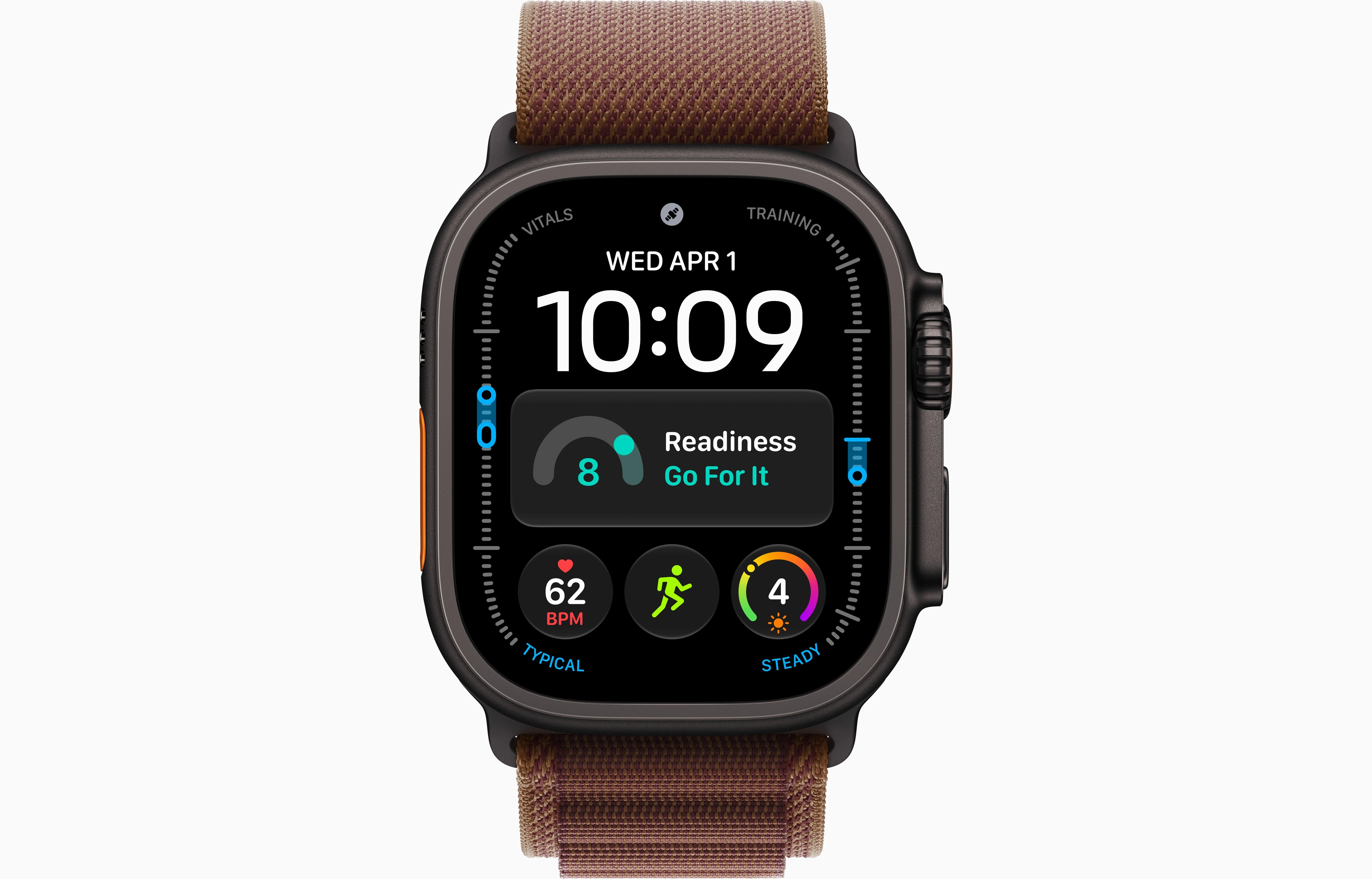 Смарт-часы Apple Watch Ultra 4, 49 мм, GPS + Cellular, Titanium Black, Alpine Loop Burgundy, L