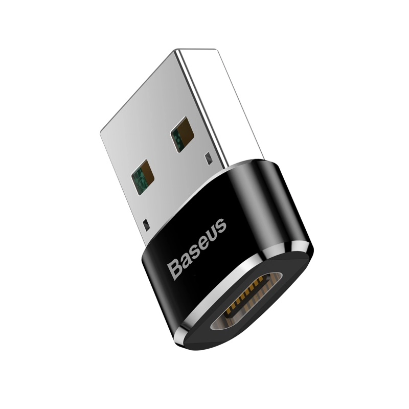 Адаптер Baseus USB Male To Type-C Female Adapter Converter 5A Черный