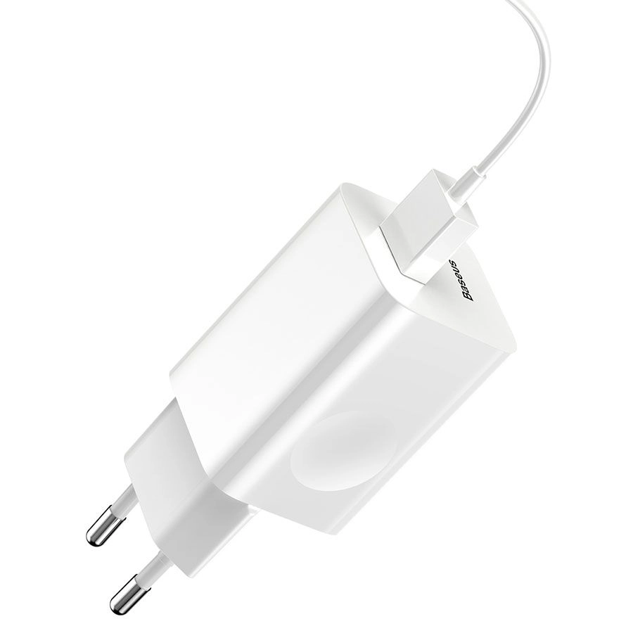 Зарядное устройство BASEUS BX02 Quick Charger USB, 3A, 24W, белый - CCALL-BX02