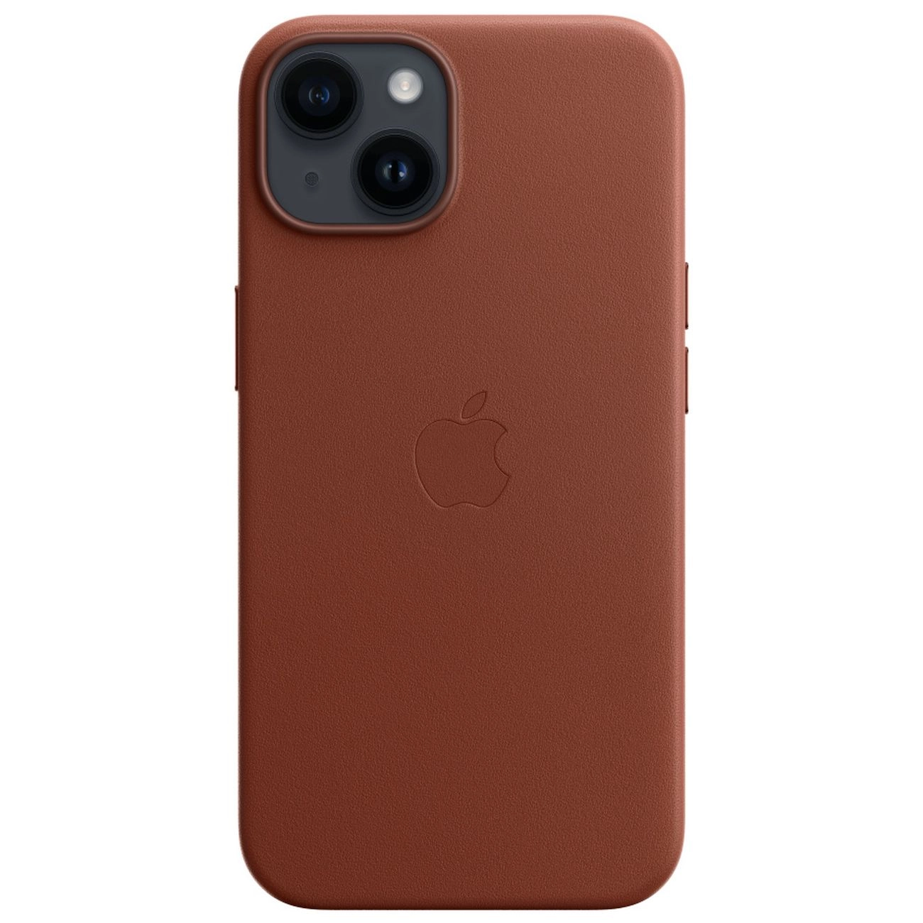 Чехол iPhone 14 Leather MagSafe коричневый - MPP73