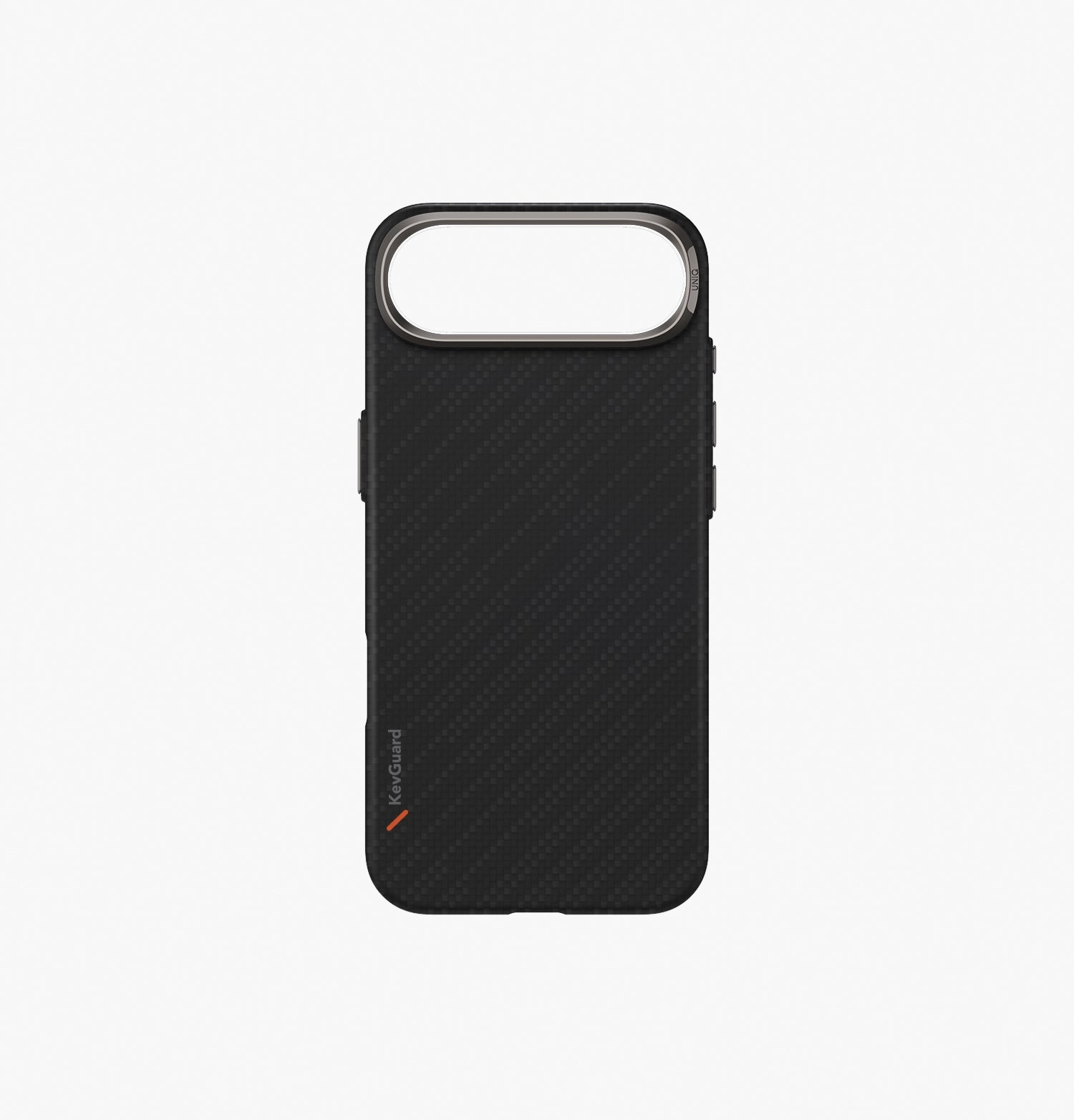 Чехол Uniq для iPhone 17 Air KEVA Kevlar Carbon Black (MagSafe)