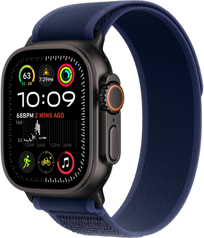 Смарт-часы Apple Watch Ultra 2 (2024) GPS + Cellular - 49 mm Black Titanium case | ремешок Alpine Loop | цвет Темно-синий, размер S