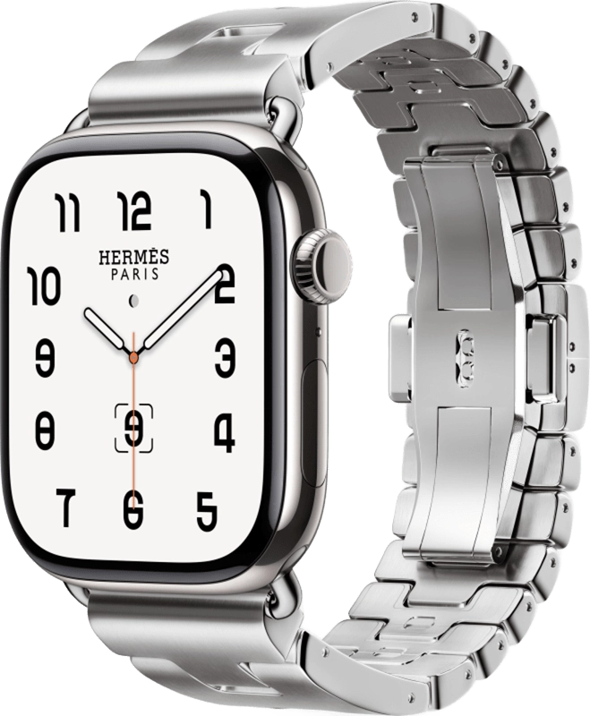 Смарт-часы Apple Watch S10 Hermes - 42 mm титановый корпус, браслет Grand H размер S