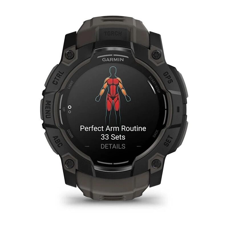 Смарт-часы Garmin Instinct 3 - 50 mm, Amoled, Черный, угольно-черный ремешок