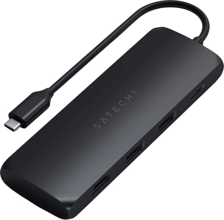 Адаптер Satechi USB-C Hybrid Multiport Adapter (with SSD Enclosure) Черный