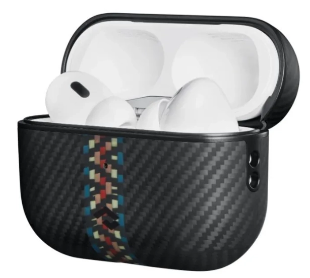 Чехол Pitaka MagEZ Case for AirPods Pro 2 поддерживает MagSafe, принт рапсодия (Rhapsody) 600D