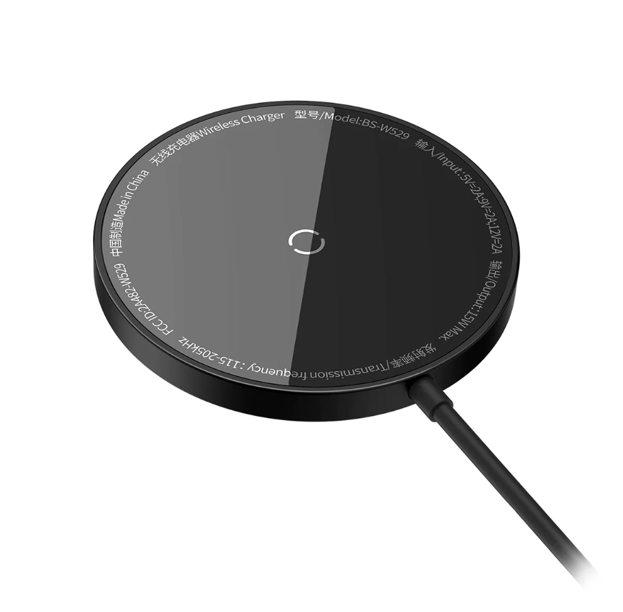 Беспроводное зарядное устройство Baseus Simple Mini3 Magnetic Wireless Charger 15W Черный