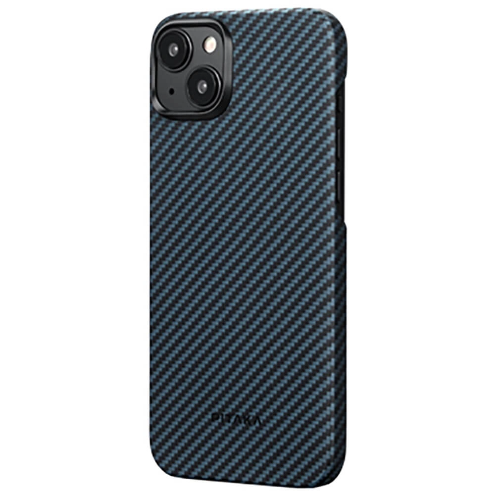 Чехол Pitaka MagEZ Case 4 для iPhone 15 Plus (6.7"), черно-синий, Кевлар