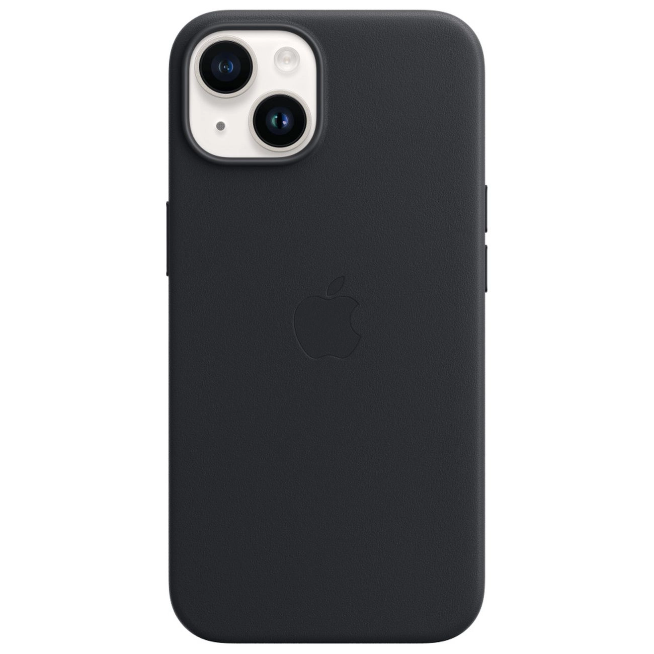 Чехол iPhone 14 Leather MagSafe Черный - MPP63