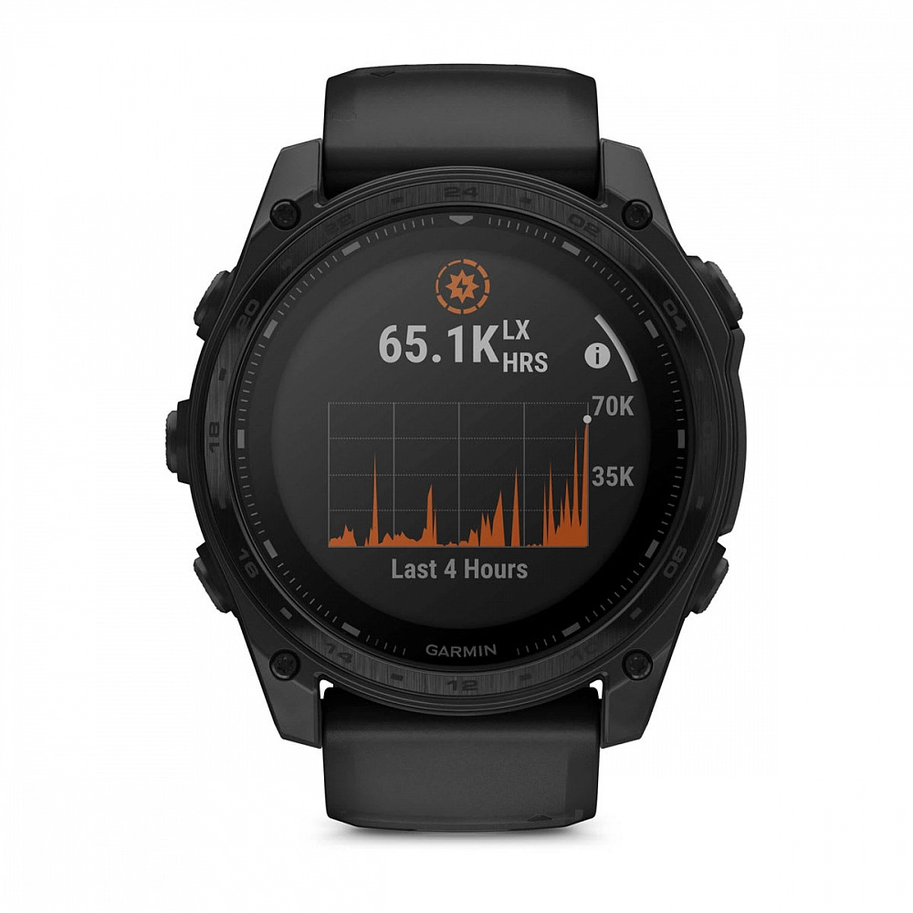 Смарт-часы Garmin Tactix 8 Solar Sapphire, AB Ultralight - 51 mm, Черный с черным ремешком (010-03407-00)