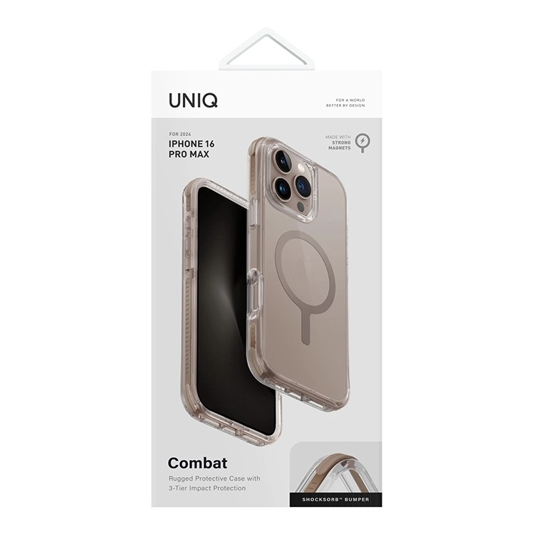Чехол Uniq для iPhone 16 Pro Max  Combat Taupe Gold (MagSafe) IP6.9P24COMTGLD