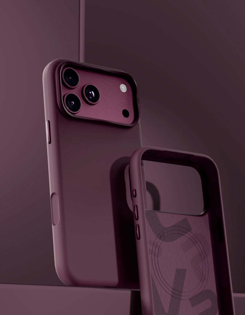 Чехол VLP Aster Pro Case для iPhone 18 Pro Max, темно-вишневый