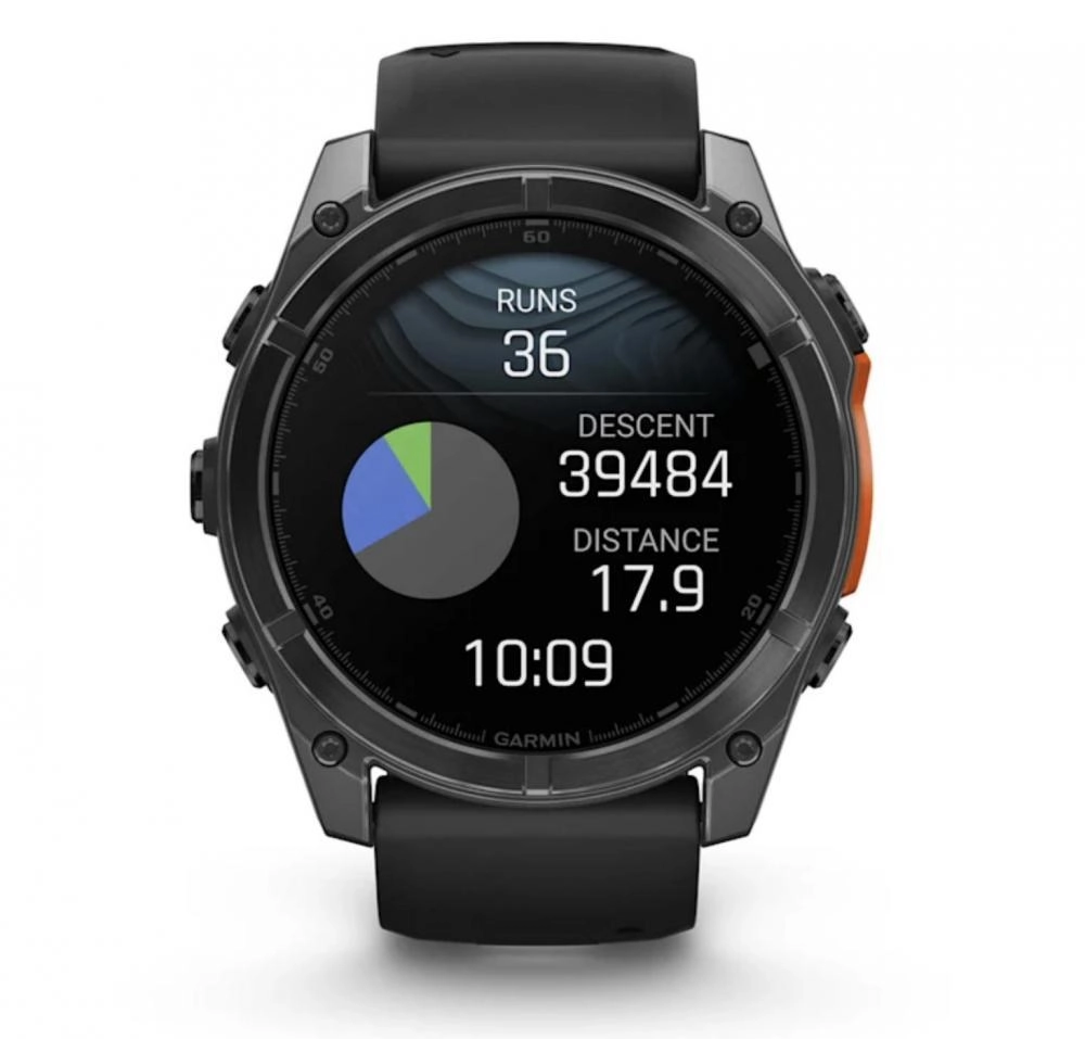 Смарт-часы Garmin Fenix 8 51mm Amoled (010-02905-00) Slate Gray with Black Silicone Band