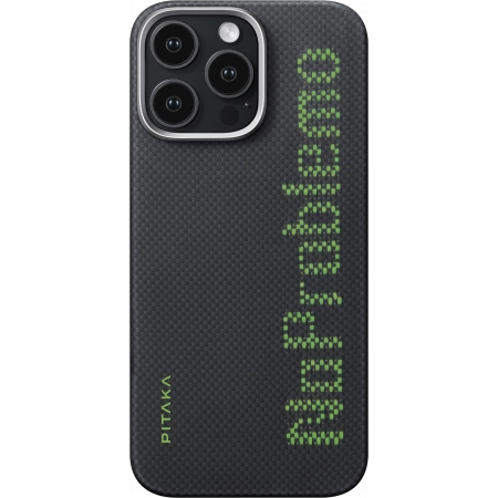 Чехол PITAKA Aries Tactile Woven Case для iPhone 16 Pro, принт NoProblemo