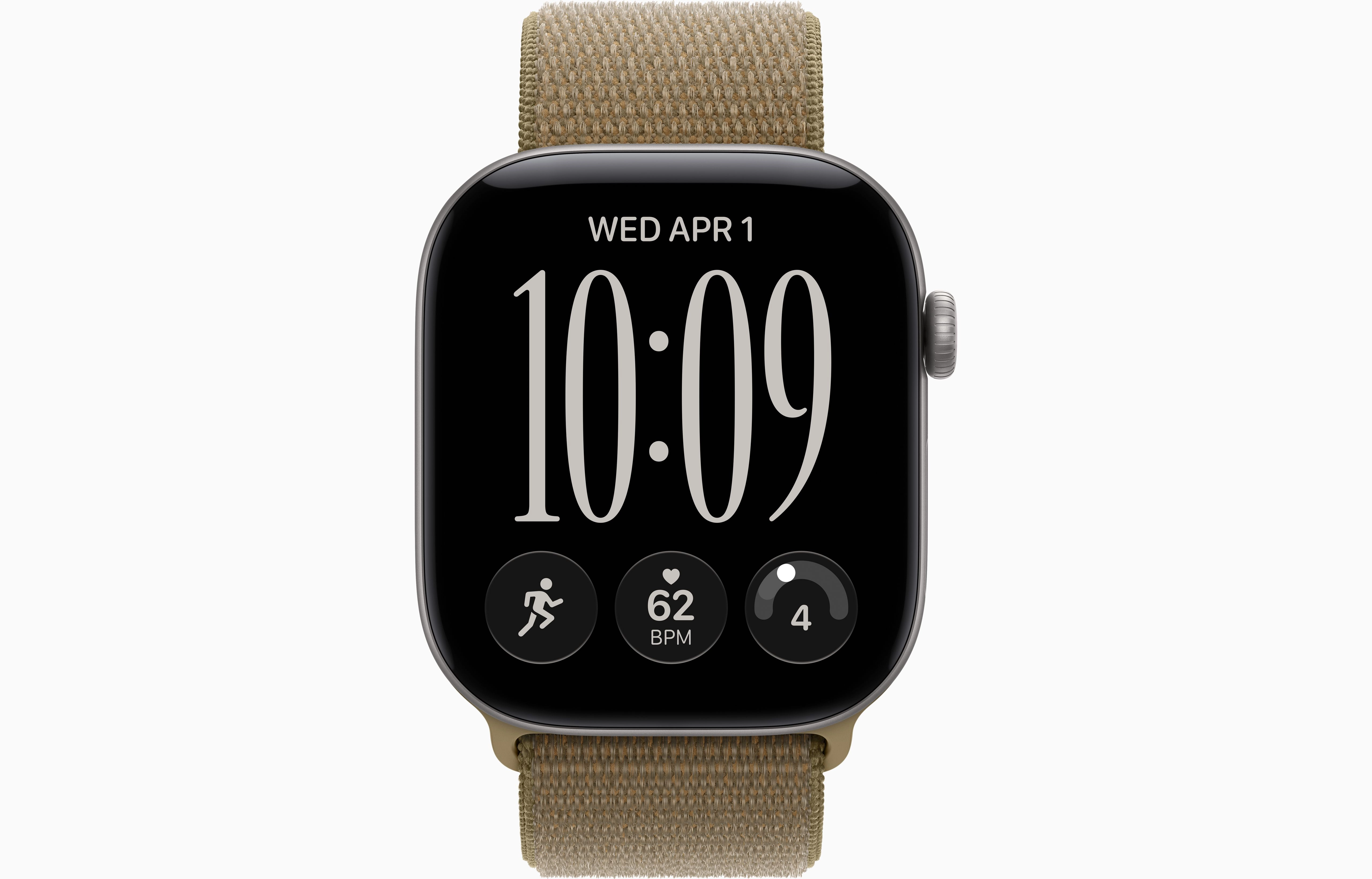 Смарт-часы Apple Watch Series 12, 46 мм, GPS + Cellular, Aluminum Space Gray, Sport Loop Olive, One Size