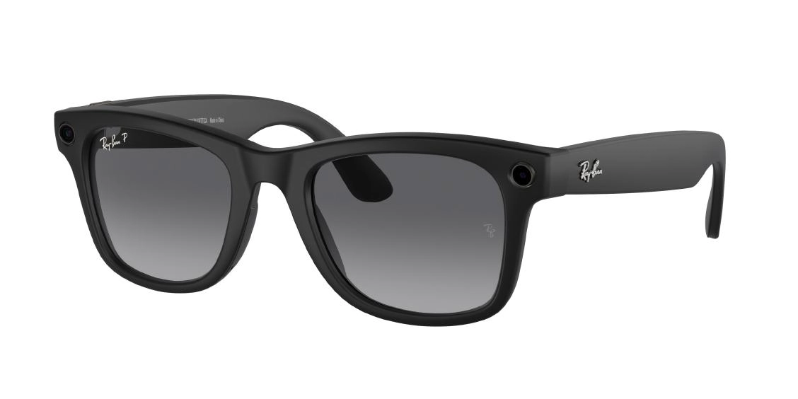 Умные очки Ray-Ban Meta Wayfarer RW4008 Matte Black/Polar Gradient Graphite 601S/T3 размер M