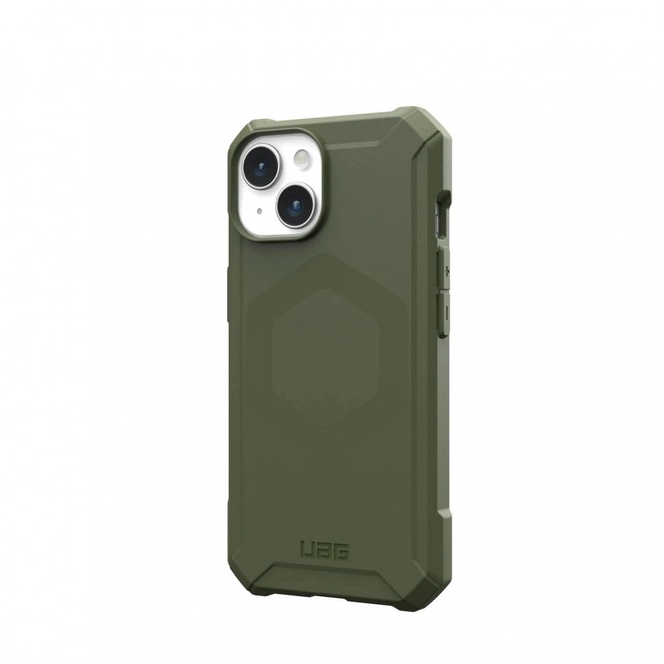 Чехол с поддержкой MAGSAFE UAG Essential Armor для iPhone 15 Plus, цвет Оливковый (114307117272)