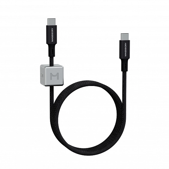 Магнитный кабель с утяжелителем Magssory Dice C, 2,4м Black