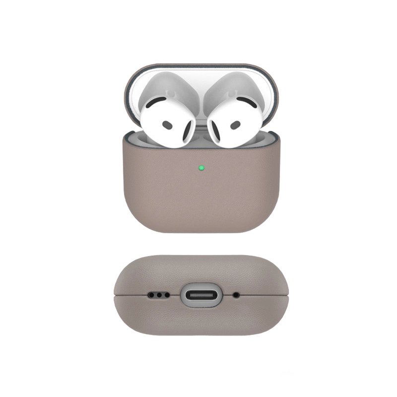 Чехол K-DOO LUXCRAFT Precision Protection for Airpods 4 премиальная кожа Desert Champagne