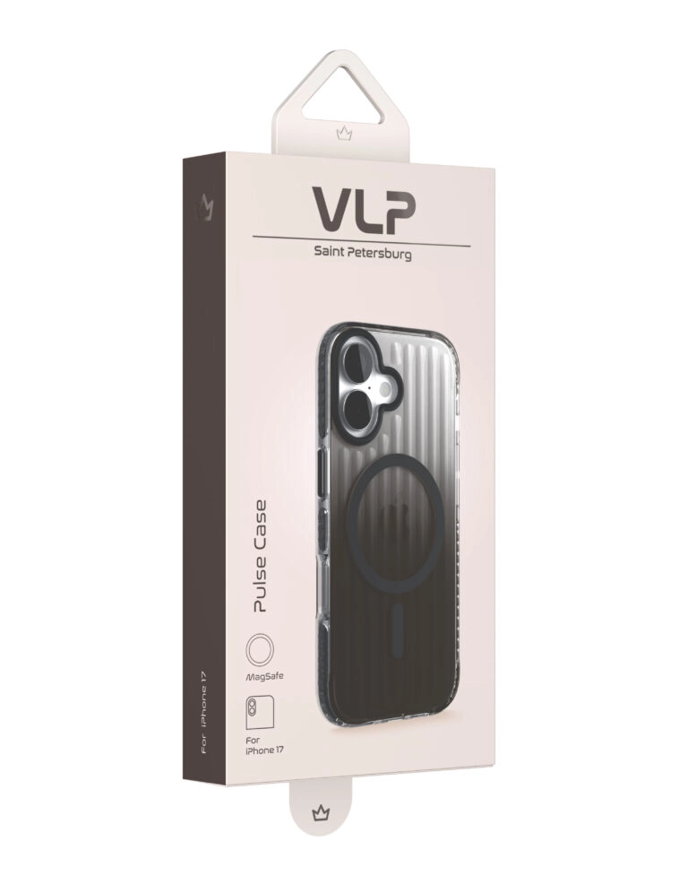 Чехол защитный VLP Pulse Case MagSafe для iPhone 17, Черный