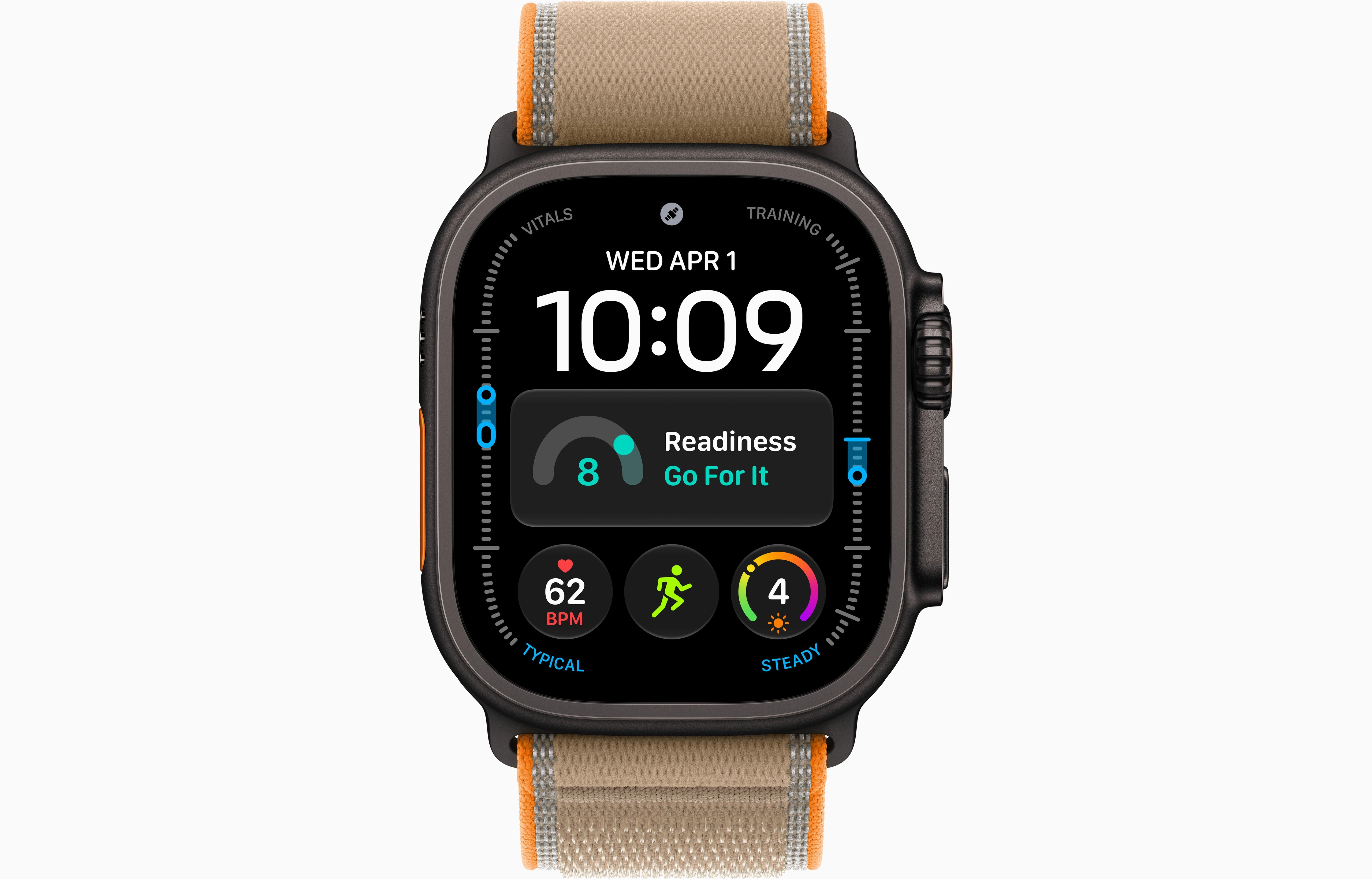 Смарт-часы Apple Watch Ultra 4, 49 мм, GPS + Cellular, Titanium Black, Trail Loop Sand, S/M