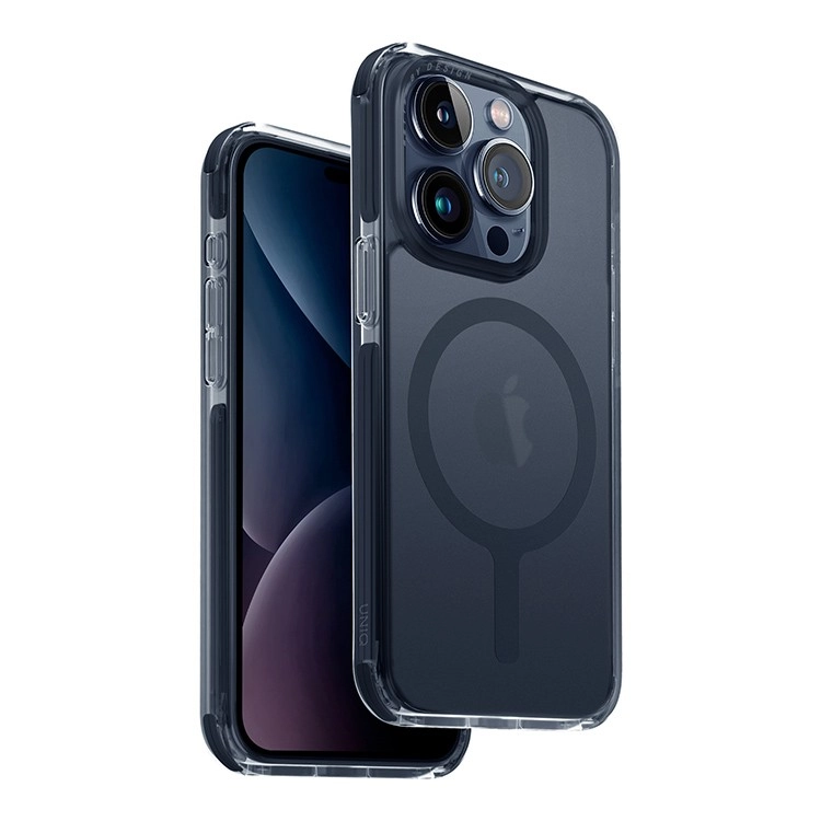 чехол Uniq для iPhone 15 Pro  Combat AF Smoke Blue (MagSafe)