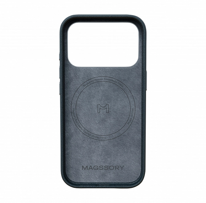 Чехол Magssory Eco-Leather Case для iPhone 17 Pro с MagSafe, Midnight