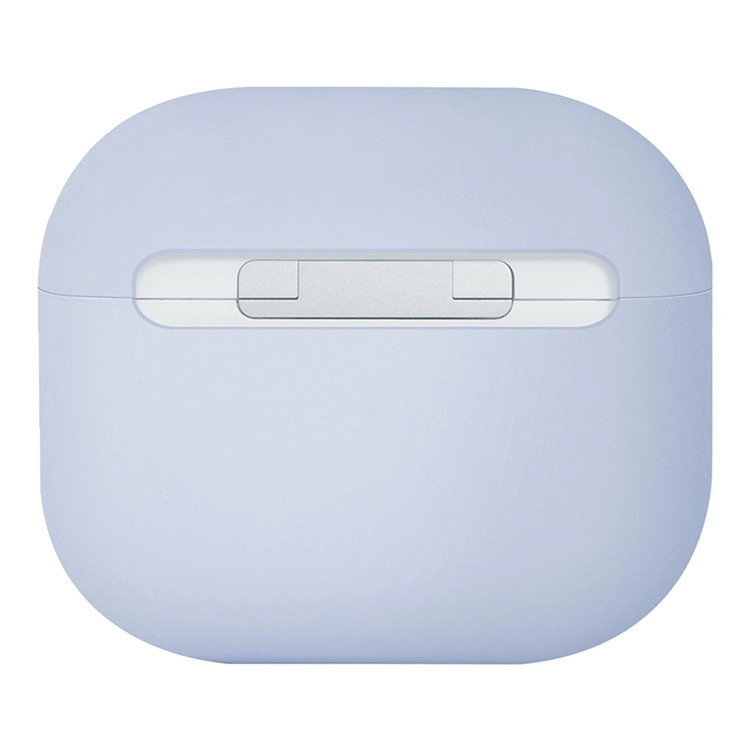 Чехол с карабином Uniq Lino Liquid Silicone для AirPods 3 Голубой