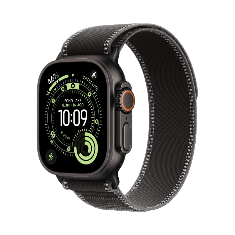 Смарт-часы Apple Watch Ultra 3 - 49 mm Black Titanium case | ремешок Trail Loop | Black/Charcoal, M/L