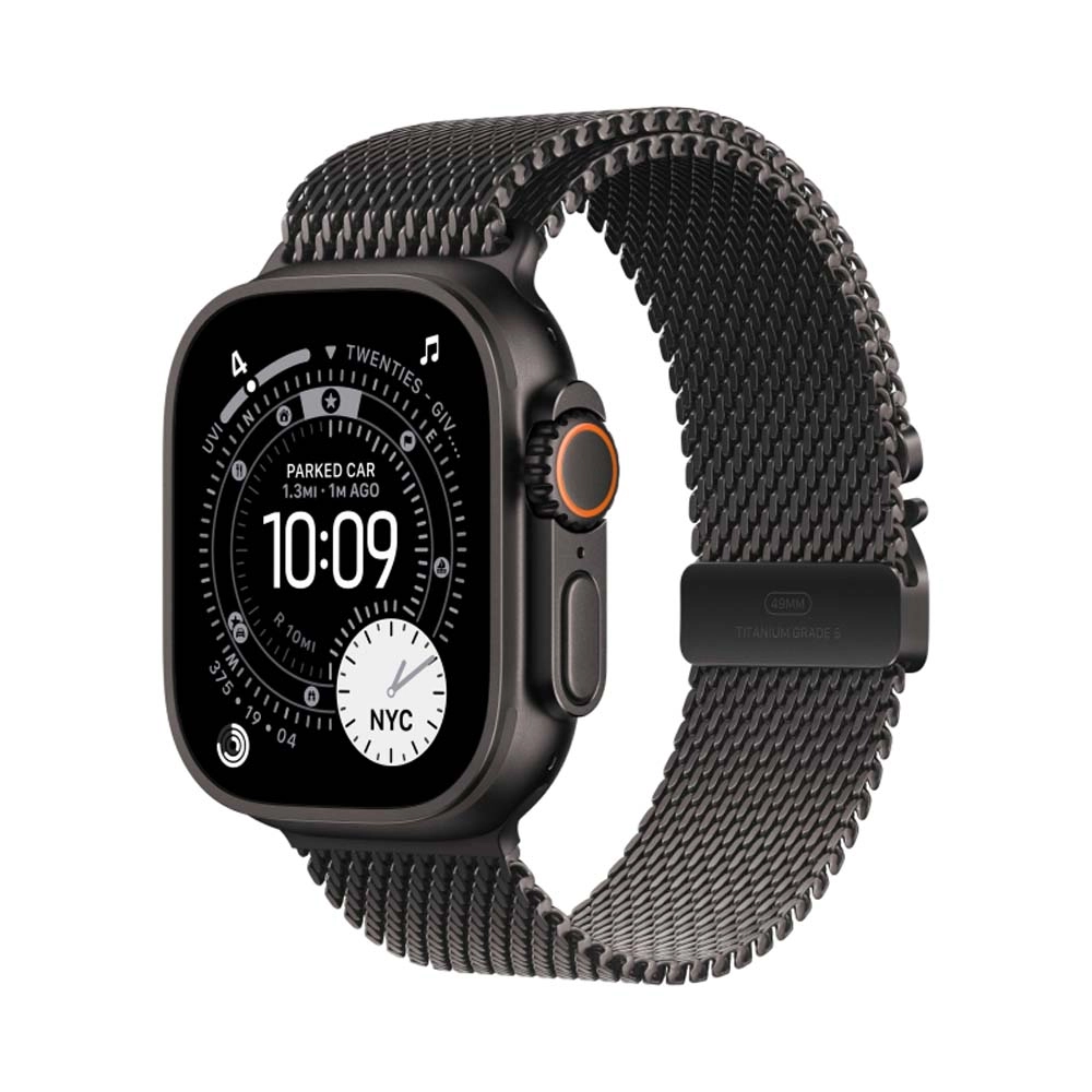 Смарт-часы Apple Watch Ultra 3 - 49 mm Black Titanium case | ремешок Milanese Loop | Black, M