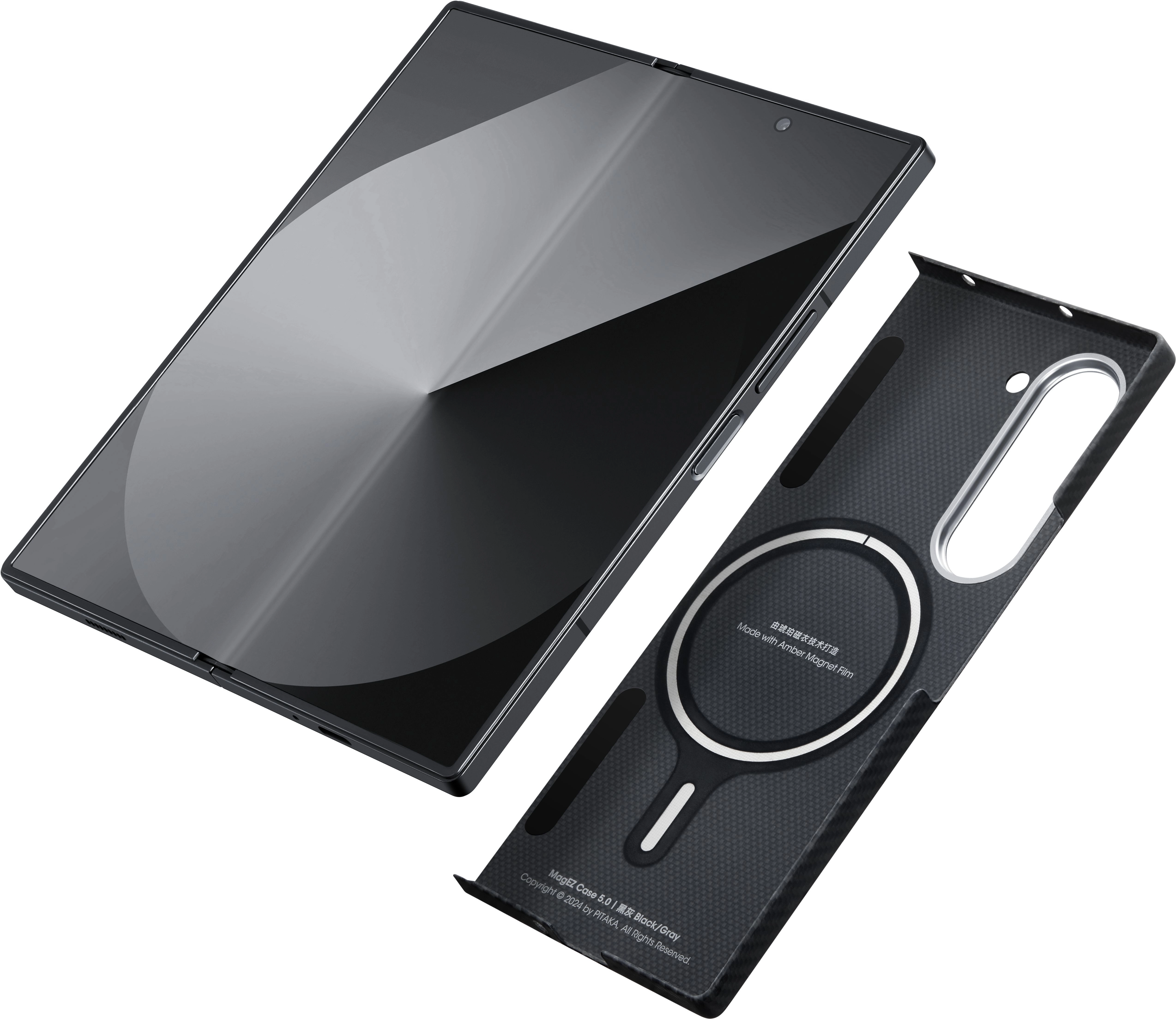 Чехол Pitaka Fusion Weaving MagEZ Case 5 для Samsung Z Fold6 черный