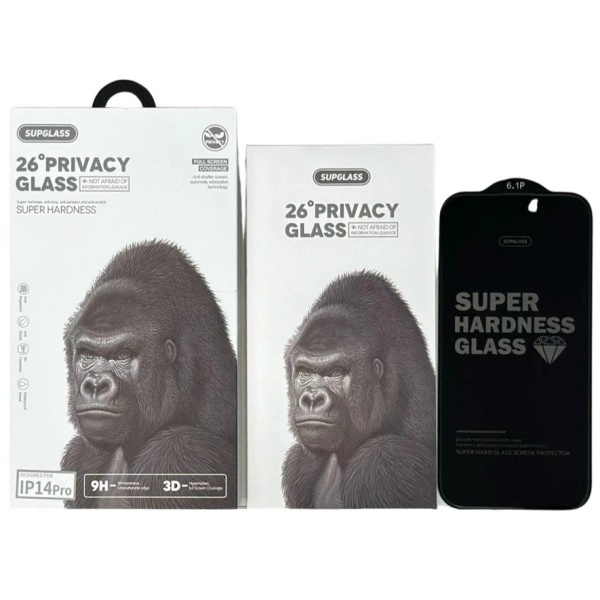Защитное стекло SupGlass XC-12 Full Screen Coverage 26° для iPhone 14 Pro