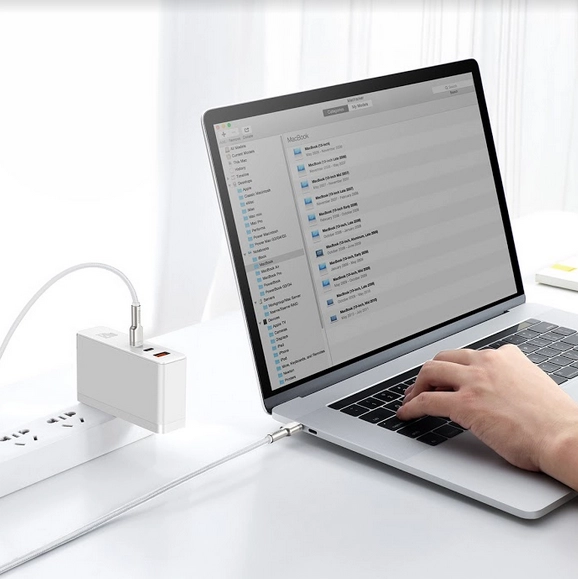 Кабель Baseus Cafule Series Metal Type-C to Type-C 100W 2м Белый