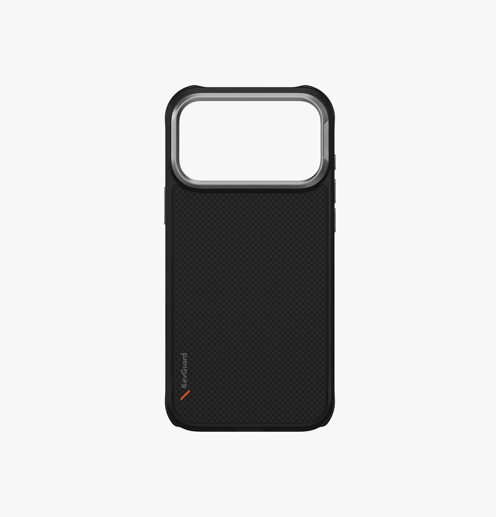 Чехол Uniq для iPhone 17 Pro KEVA Kevlar, Carbon Black (MagSafe)