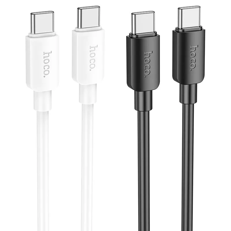 Кабель USB-C HOCO X96 Hyper Type-C - Type-C, 3A, 60W, 25 см, белый Белый