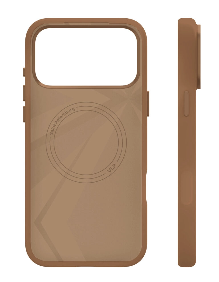 Чехол защитный VLP Aster Pro Case MagSafe для iPhone 17 Pro Max, Мокка