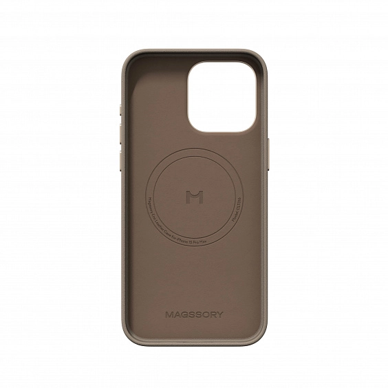 Чехол для iPhone 15 Pro Max Eco Leather Case Latte