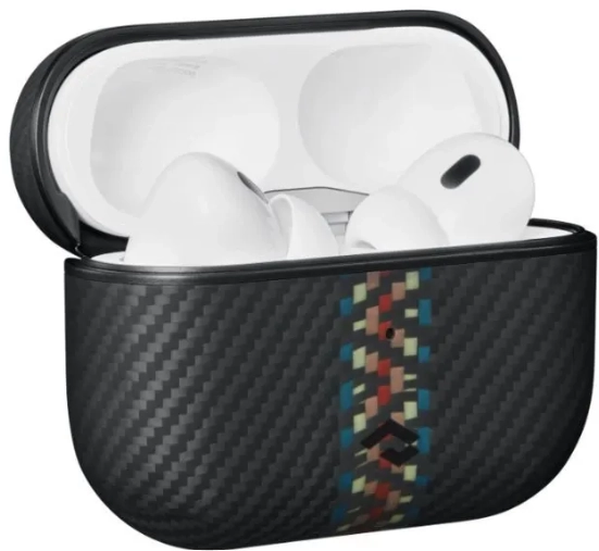 Чехол Pitaka MagEZ Case for AirPods Pro 2 поддерживает MagSafe, принт рапсодия (Rhapsody) 600D