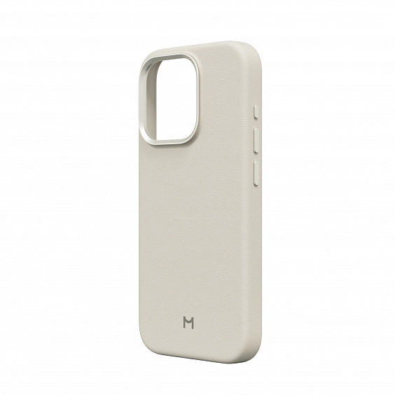 Чехол для iPhone 15 Pro Eco Leather Case Ivory