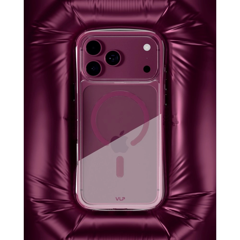 Чехол VLP Bubble Case для iPhone 18 Pro Max, темно-вишневый