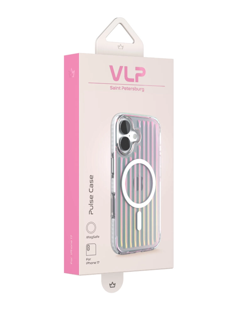 Чехол защитный VLP Pulse Case MagSafe для iPhone 17, Перламутровый
