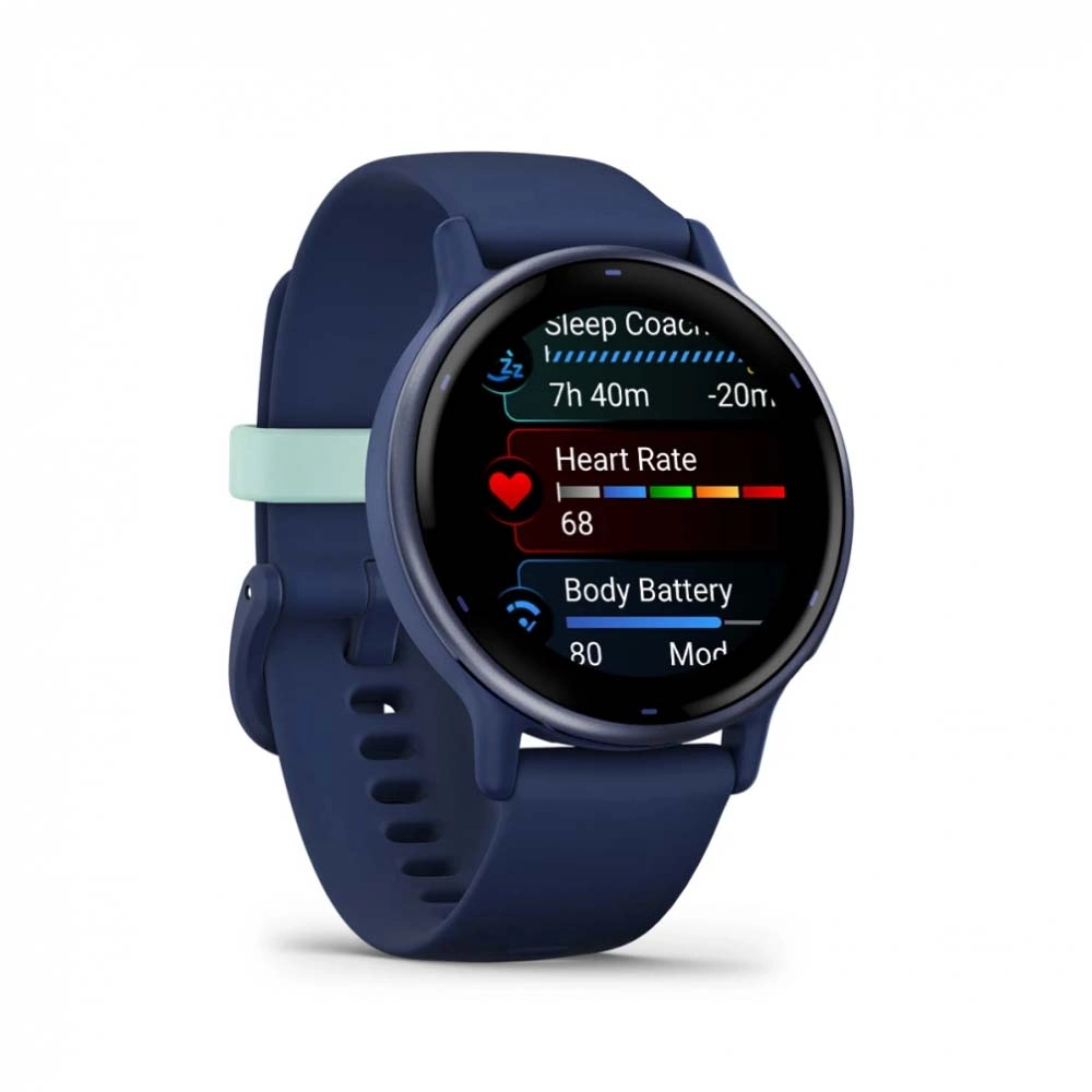 Смарт-часы Garmin Vivoactive 5 - 42 mm, Синий, металлически-синий безель, силиконовый ремешок