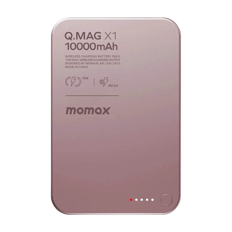 Внешний аккумулятор Momax Q.Mag X1 10000mAh Розовый
