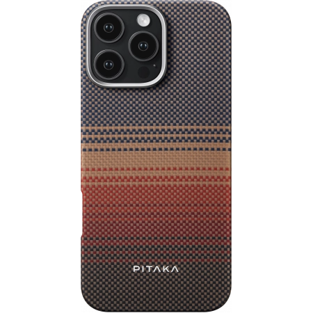 Чехол Pitaka Tactile Woven case для iPhone 16 Pro - Sunset