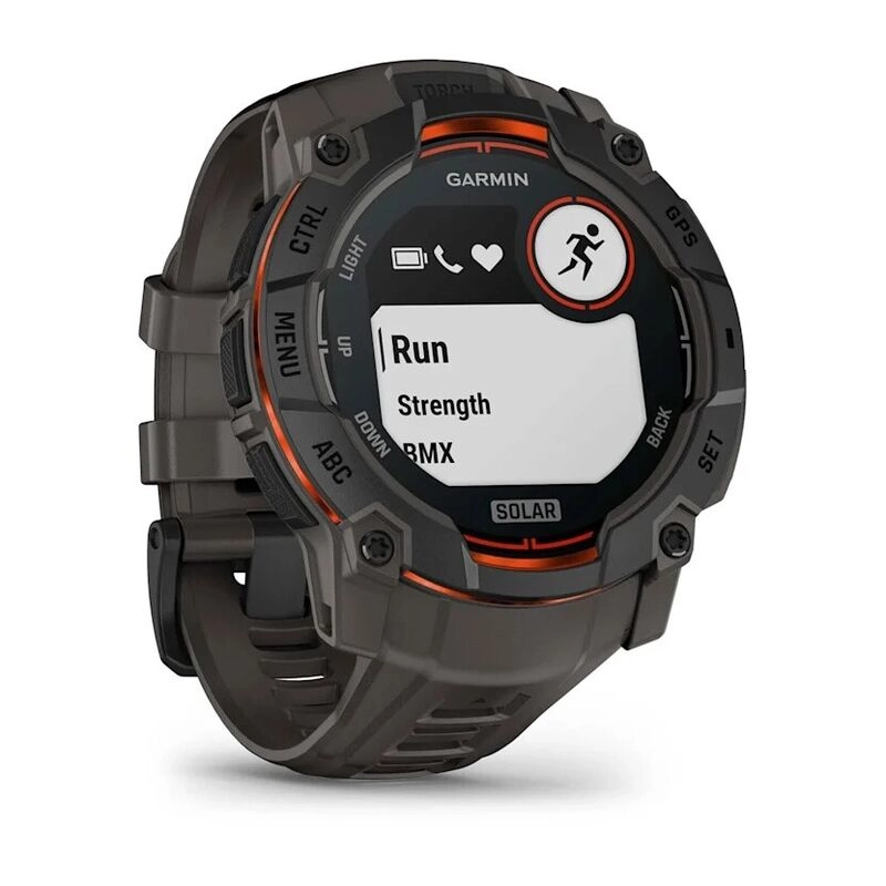 Смарт-часы Garmin Instinct 3 - 50 mm, Solar, Черный, угольно-черный ремешок