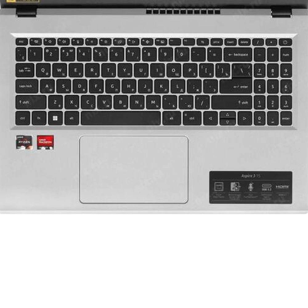 Ноутбук Acer Aspire 3 15 NX.KDEER.00M (15.6", AMD Ryzen 5 7520U, 16 ГБ, 1 ТБ SSD), Серебристый