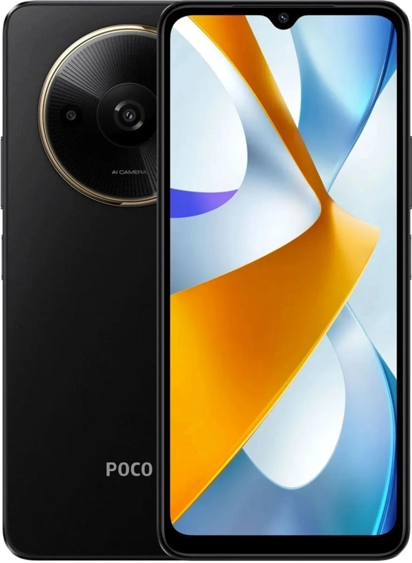 Смартфон Xiaomi Poco C61 | 4/128 ГБ Черный (Global Version)