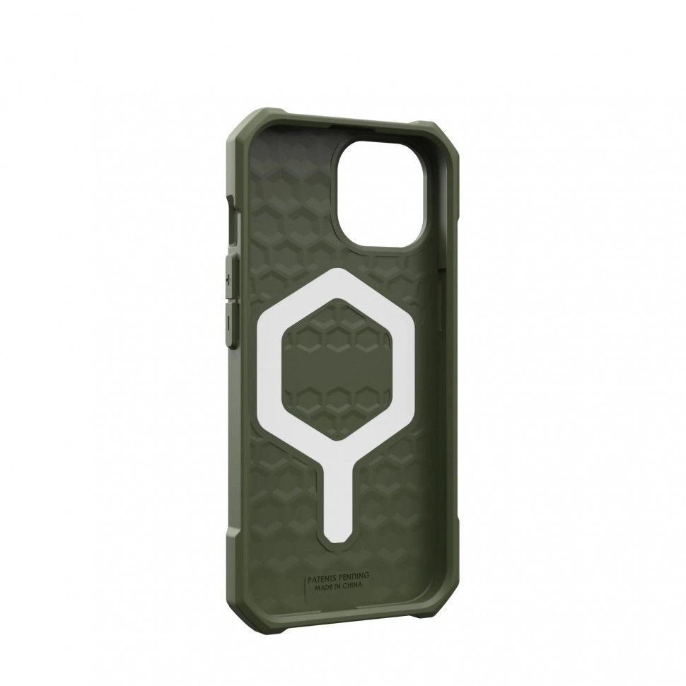 Чехол с поддержкой MAGSAFE UAG Essential Armor для iPhone 15 Plus, цвет Оливковый (114307117272)