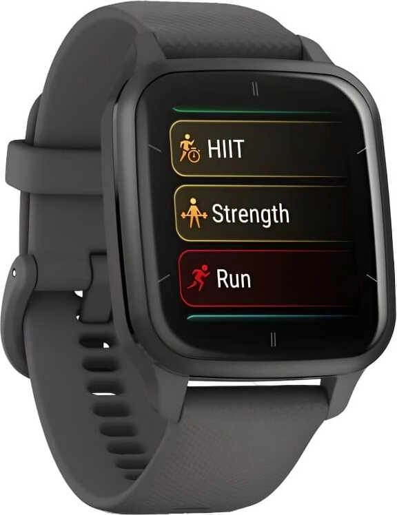 Смарт-часы Garmin Venu SQ 2 - 40 mm, Серый, серый алюминиевый безель, серый ремешок